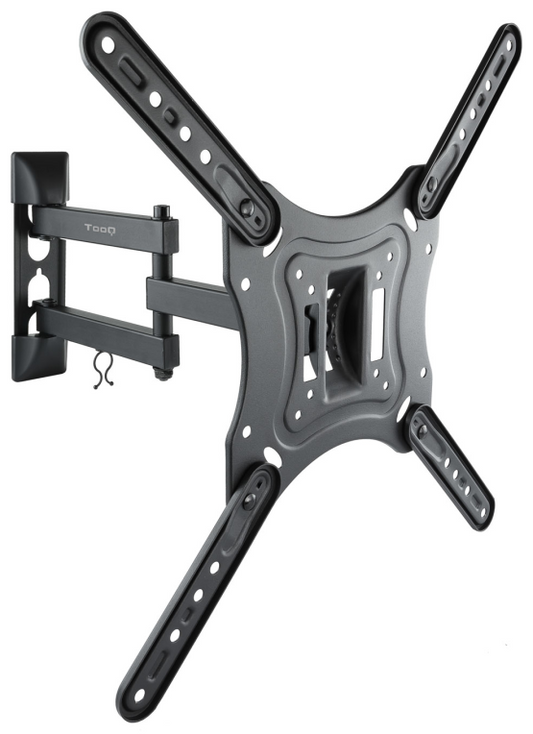 TooQ Soporte Giratorio e Inclinable para Monitor / TV LCD, Plasma de 23a- 55a, con Tres Pivotes, Negro