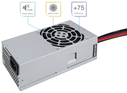 TooQ Ecopower II TFX OEM unidad de fuente de alimentacion 500 W 20+4 pin ATX Plata