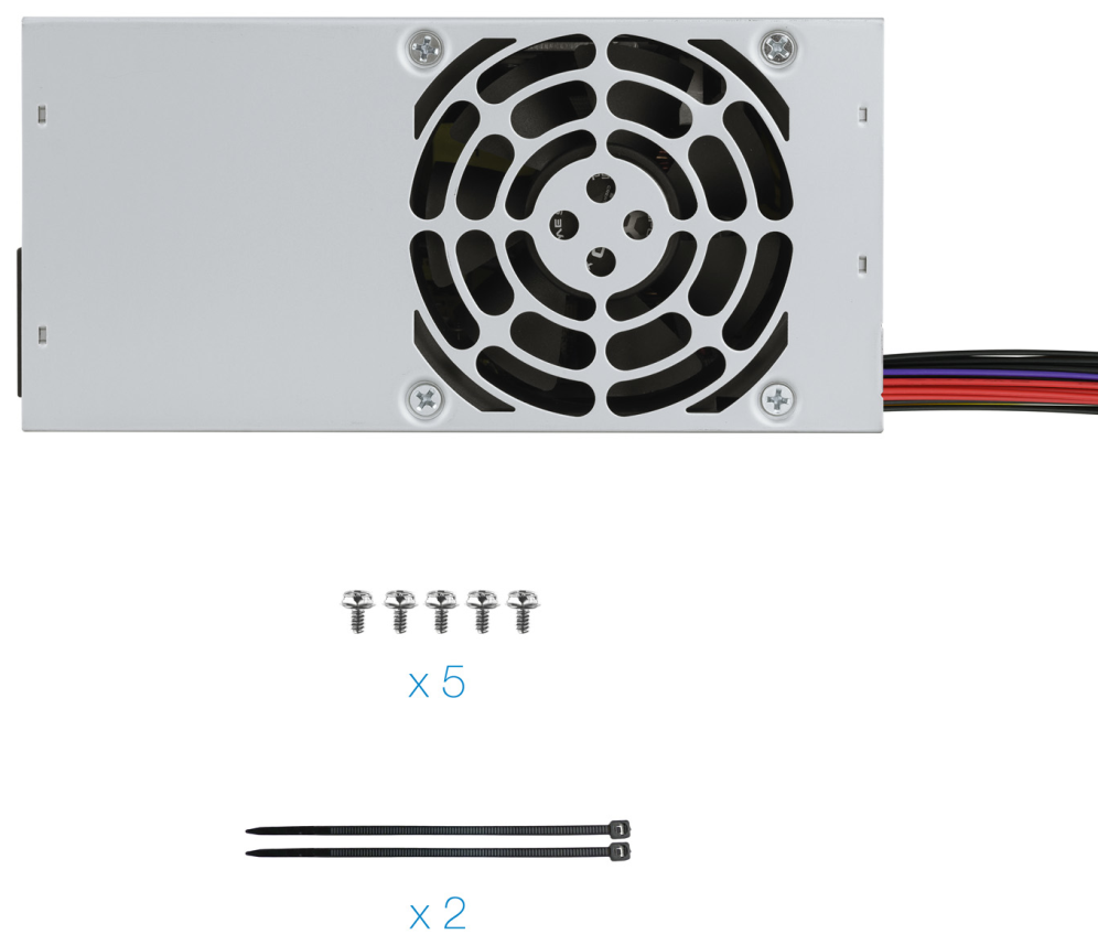 TooQ Ecopower II TFX OEM unidad de fuente de alimentacion 500 W 20+4 pin ATX Plata