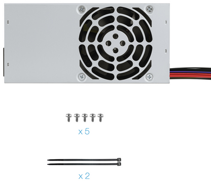 TooQ Ecopower II TFX OEM unidad de fuente de alimentacion 500 W 20+4 pin ATX Plata