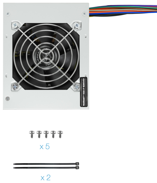 TooQ Fonte Ecopower II unidad de fuente de alimentacion 500 W 20+4 pin ATX SFX Plata