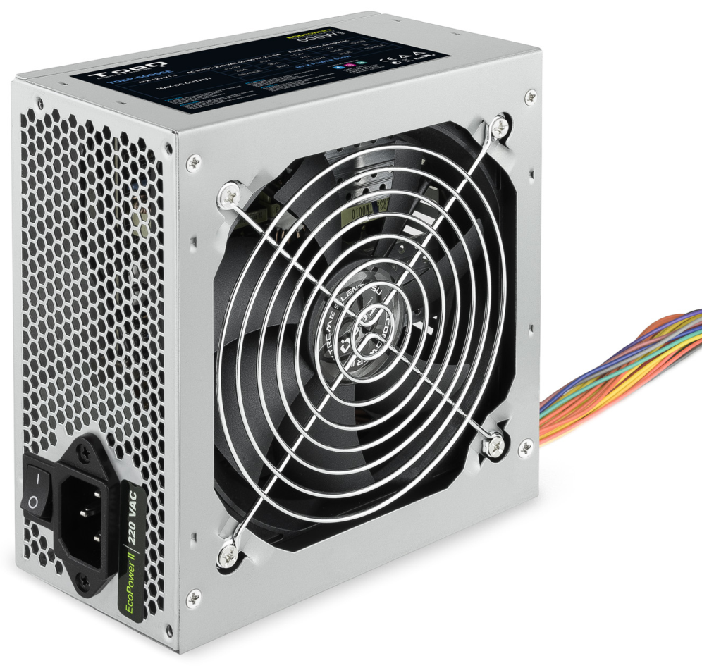 TooQ TQEP-500SSE unidad de fuente de alimentacion 500 W 24-pin ATX ATX Plata