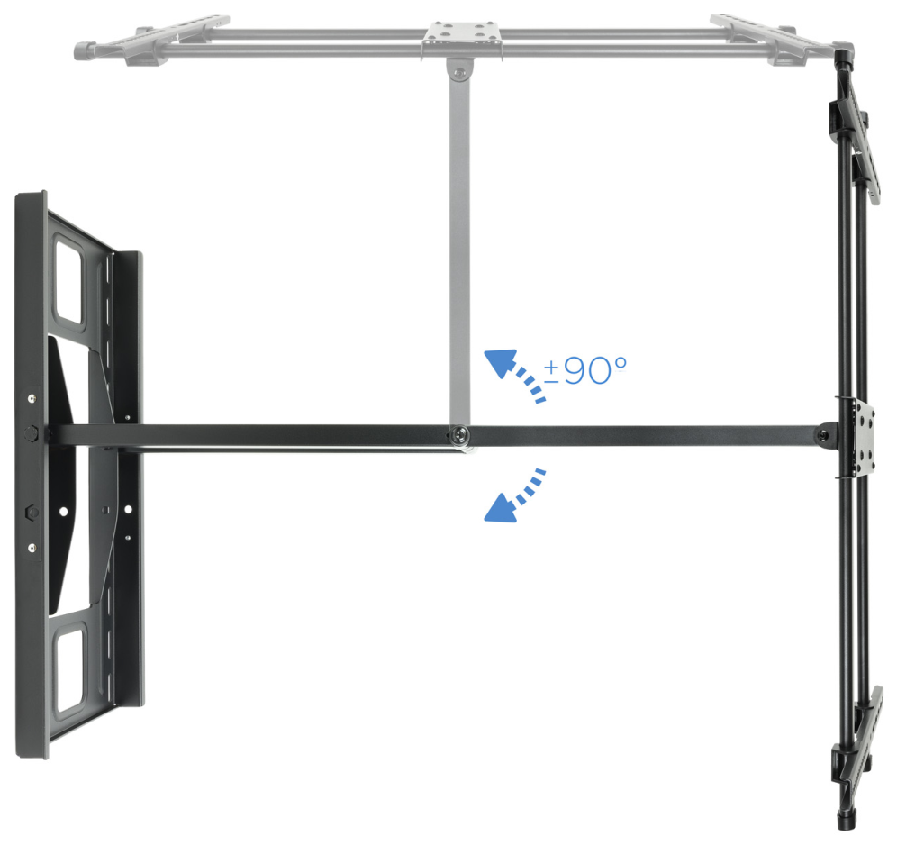 TooQ LP4380XL-B soporte para TV 2,03 m (80'') Negro