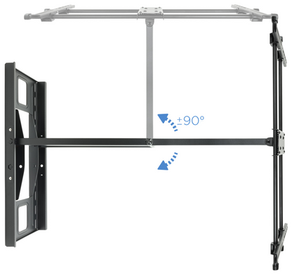 TooQ LP4380XL-B soporte para TV 2,03 m (80'') Negro