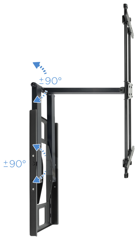 TooQ LP4380XL-B soporte para TV 2,03 m (80'') Negro