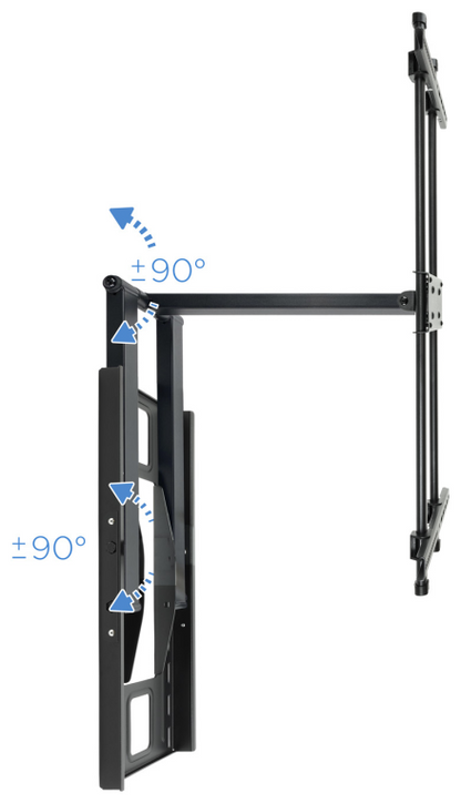 TooQ LP4380XL-B soporte para TV 2,03 m (80'') Negro