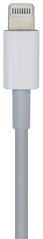 AISENS Cable USB 2.0 USB-? A Lightning PD 2A, Lightning/M-USB-?/M, Blanco, 20cm