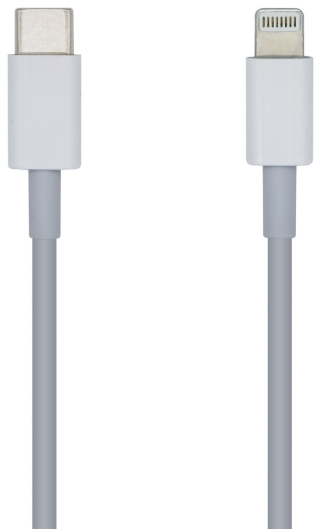 AISENS Cable USB 2.0 USB-? A Lightning PD 2A, Lightning/M-USB-?/M, Blanco, 2.0m