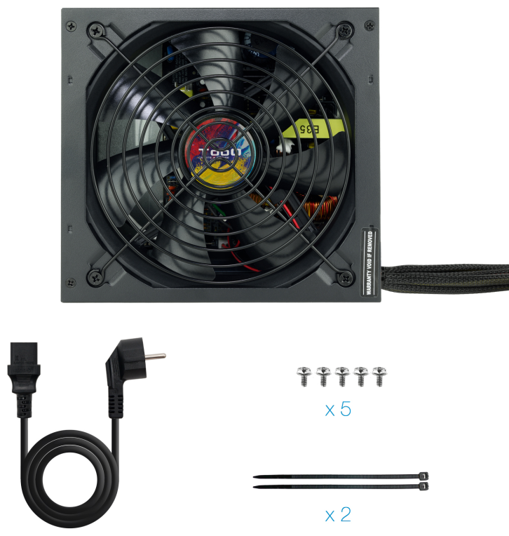 TooQ TQAPOLO-750SP unidad de fuente de alimentacion 750 W 20+4 pin ATX ATX Negro