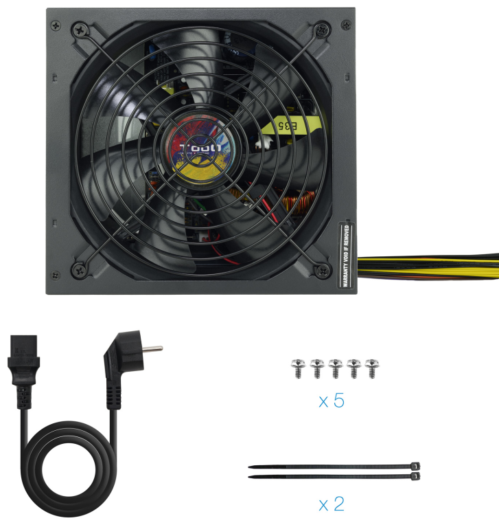 TooQ TQAPOLO-600SP unidad de fuente de alimentacion 600 W 20+4 pin ATX ATX Negro