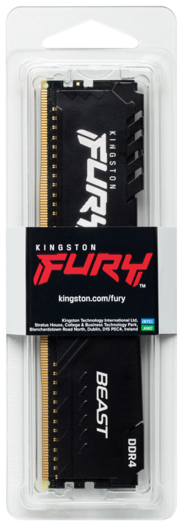 Kingston Technology FURY Beast 8GB 3200MT/s DDR4 CL16 DIMM Black