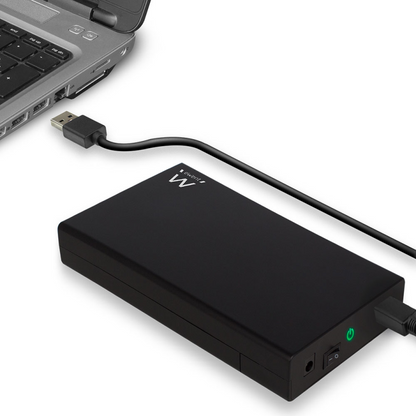 Ewent EW7056 caja para disco duro externo Caja de disco duro (HDD) Negro 3.5''
