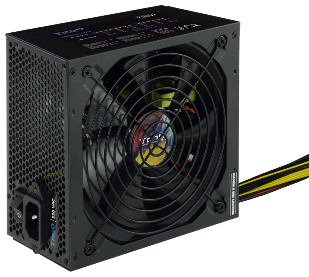 TooQ TQAPOLO-700SP unidad de fuente de alimentacion 700 W 20+4 pin ATX ATX Negro