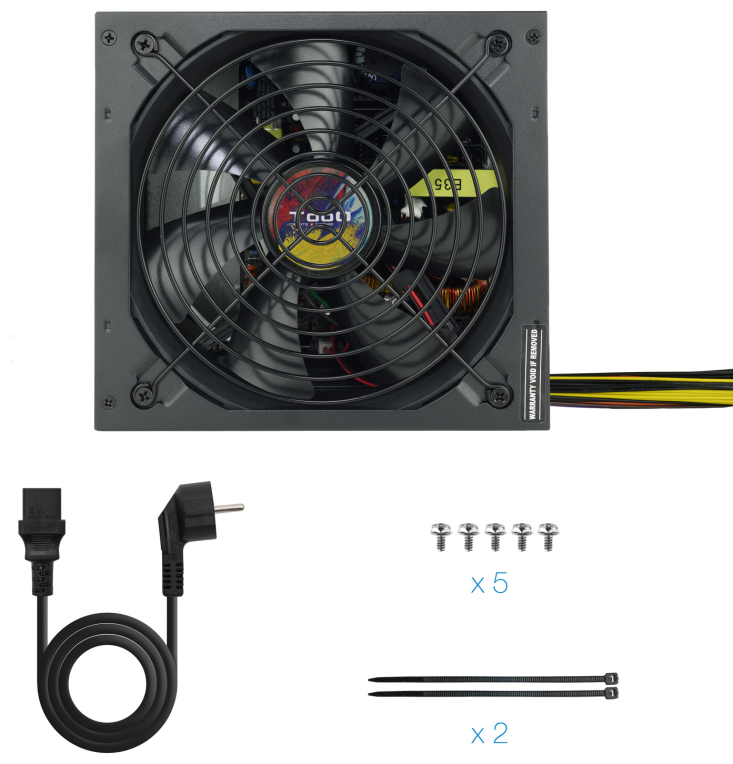 TooQ TQAPOLO-700SP unidad de fuente de alimentacion 700 W 20+4 pin ATX ATX Negro