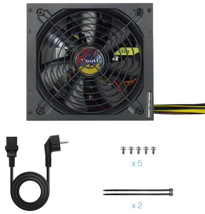 TooQ TQAPOLO-700SP unidad de fuente de alimentacion 700 W 20+4 pin ATX ATX Negro