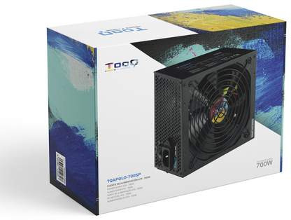 TooQ TQAPOLO-700SP unidad de fuente de alimentacion 700 W 20+4 pin ATX ATX Negro