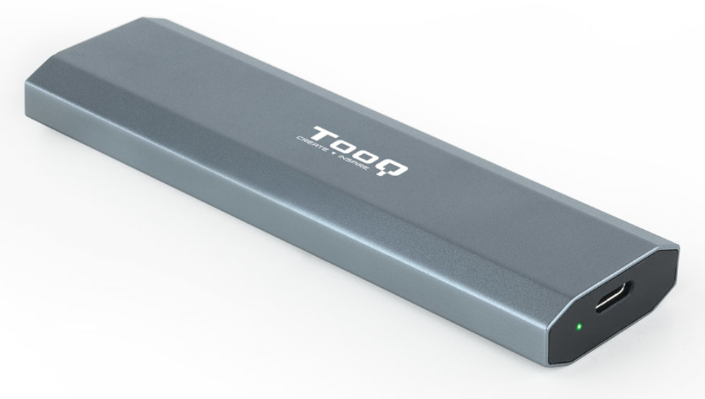 TooQ Shura Caja externa para unidad de estado solido (SSD) Gris M.2