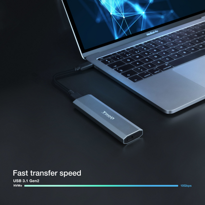 TooQ Shura Caja externa para unidad de estado solido (SSD) Gris M.2
