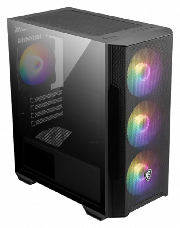 MSI MAG Forge M100R Micro Torre Negro, Transparente