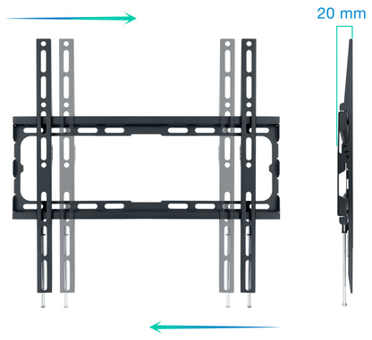 TooQ LP1070F-B soporte para TV 177,8 cm (70'') Negro