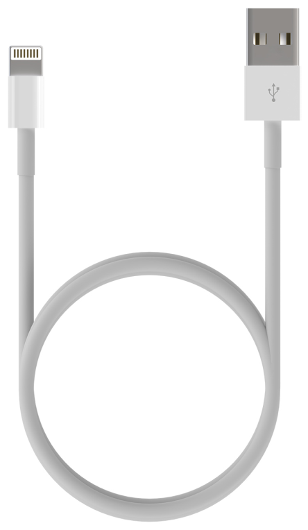AISENS Cable Lightning A USB 2.0, Lightning/M-USB A/M, Blanco, 0.5 m