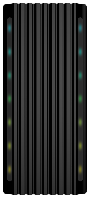 AISENS Caja Externa M.2 RGB Gaming ASM2-RGB012B SATA/NVMe A USB3.1 Gen2, Negra