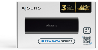 AISENS Caja Externa M.2 (NGFF) ASM2-014B SATA/NVMe A USB3.1 Gen2, Negro
