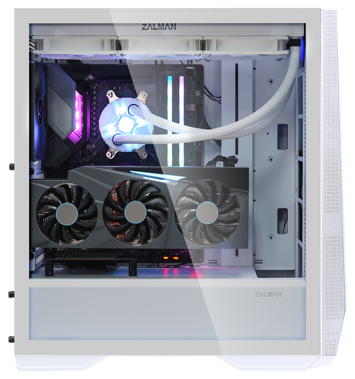 Zalman Z9 Iceberg ATX Mid Tower PC Case, White fan Midi Tower Blanco
