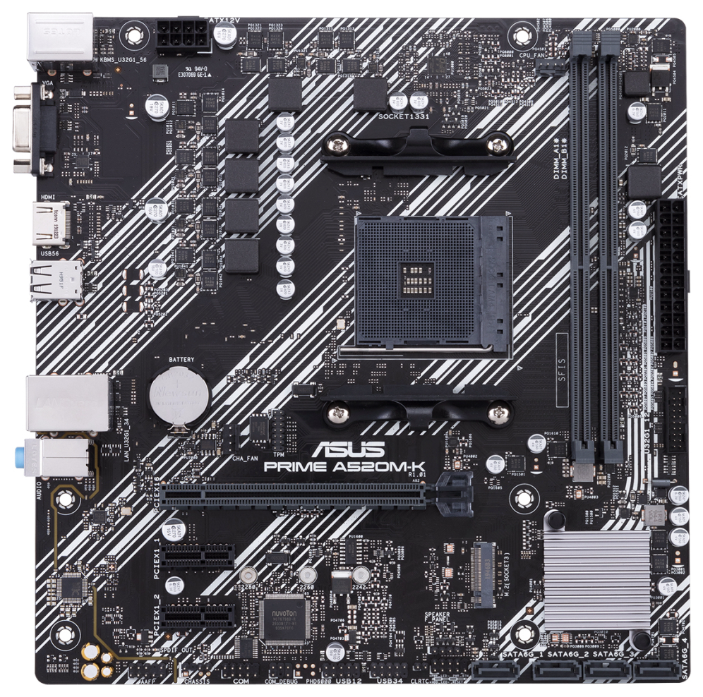 ASUS PRIME A520M-K AMD A520 Zócalo AM4 micro ATX