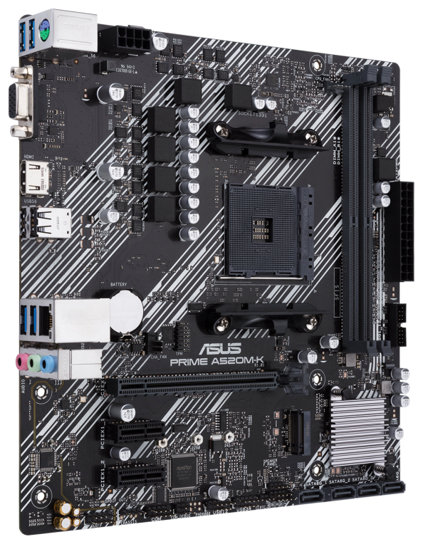 ASUS PRIME A520M-K AMD A520 Zócalo AM4 micro ATX