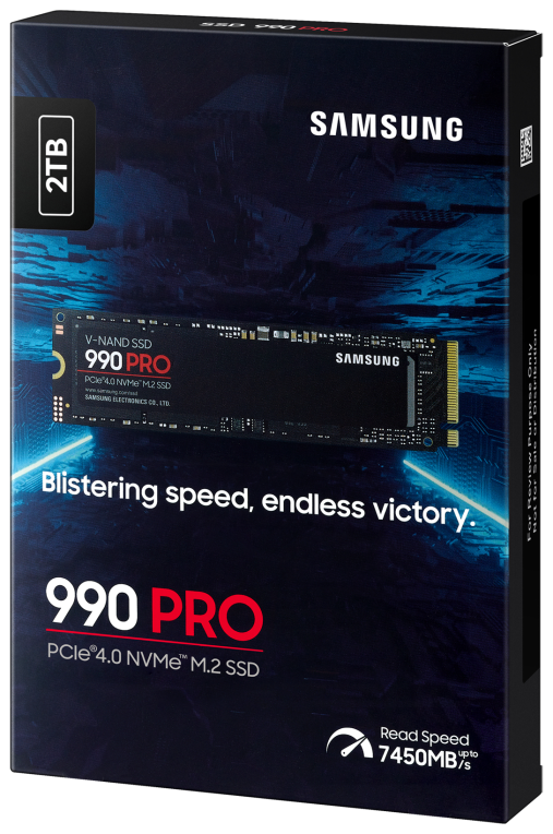 Samsung 990 PRO 2 TB M.2 PCI Express 4.0 NVMe V-NAND MLC