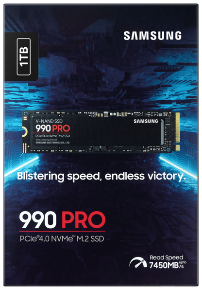 Samsung 990 PRO 1 TB M.2 PCI Express 4.0 NVMe V-NAND MLC