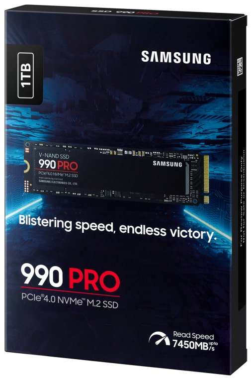 Samsung 990 PRO 1 TB M.2 PCI Express 4.0 NVMe V-NAND MLC