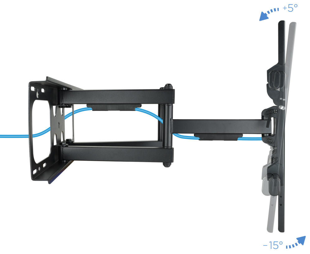 TooQ LP3790TN-B soporte para TV 2,29 m (90'') Negro