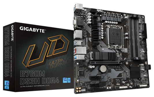 GIGABYTE B760M DS3H DDR4 Placa base