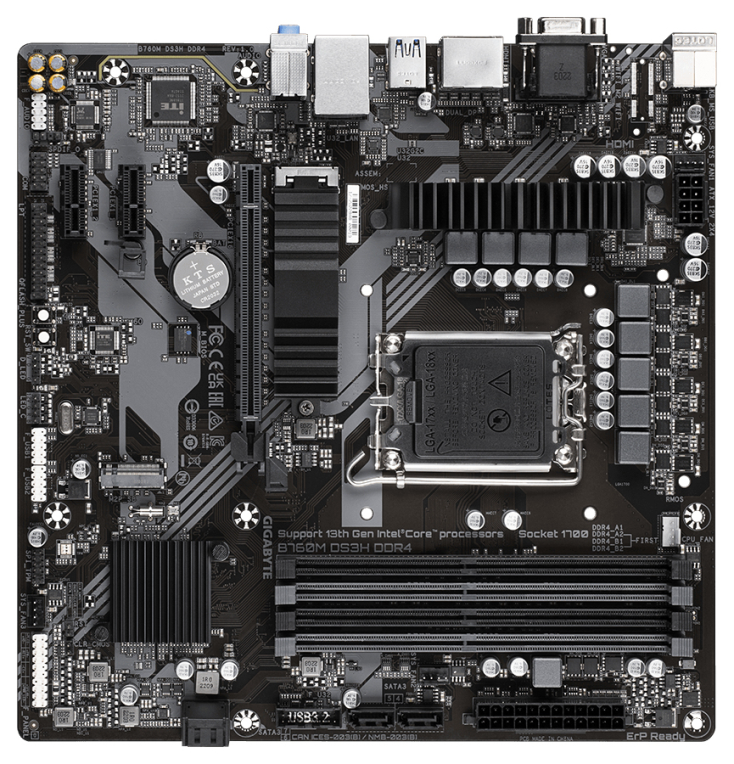 GIGABYTE B760M DS3H DDR4 Placa base