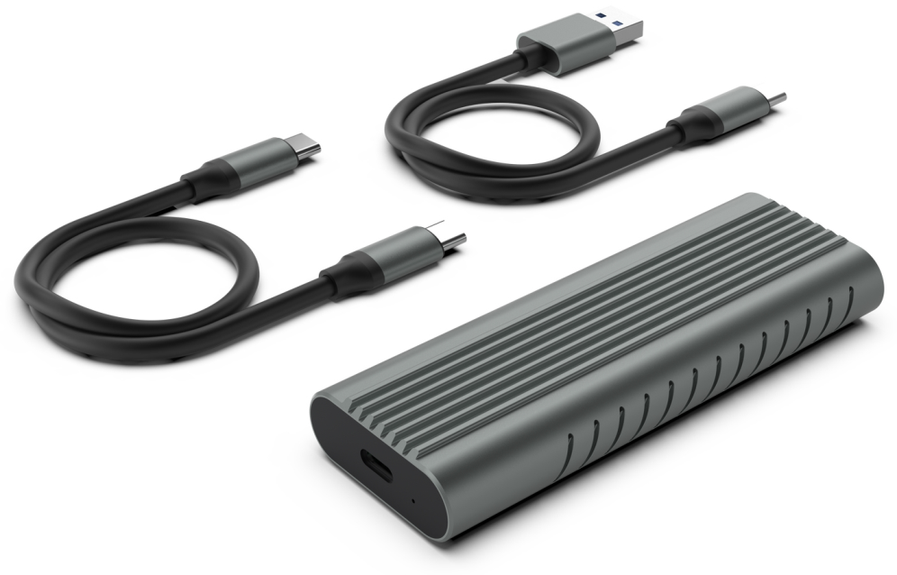 Ewent EW7025 caja para disco duro externo Caja externa para unidad de estado solido (SSD) Gris M.2