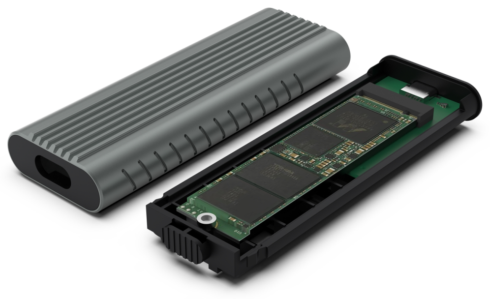 Ewent EW7025 caja para disco duro externo Caja externa para unidad de estado solido (SSD) Gris M.2