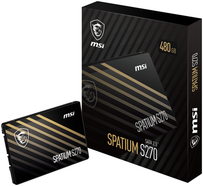 MSI Spatium S270 SATA 2.5 480GB 2.5'' Serial ATA III 3D NAND