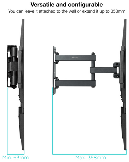 TooQ Soporte de pared para pantallas 32a- 55a