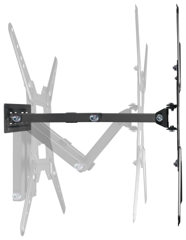 AISENS Soporte Eco Giratorio, Inclinable Para Monitor/TV 30kg (3 Pivotes) De 23-55, Negro