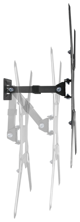 AISENS Soporte Eco Giratorio, Inclinable Para Monitor/TV 30kg (2 Pivotes) De 23-55, Negro