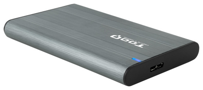 TooQ Caja Externa para Discos de 2,5a HDD/SSD, Gris