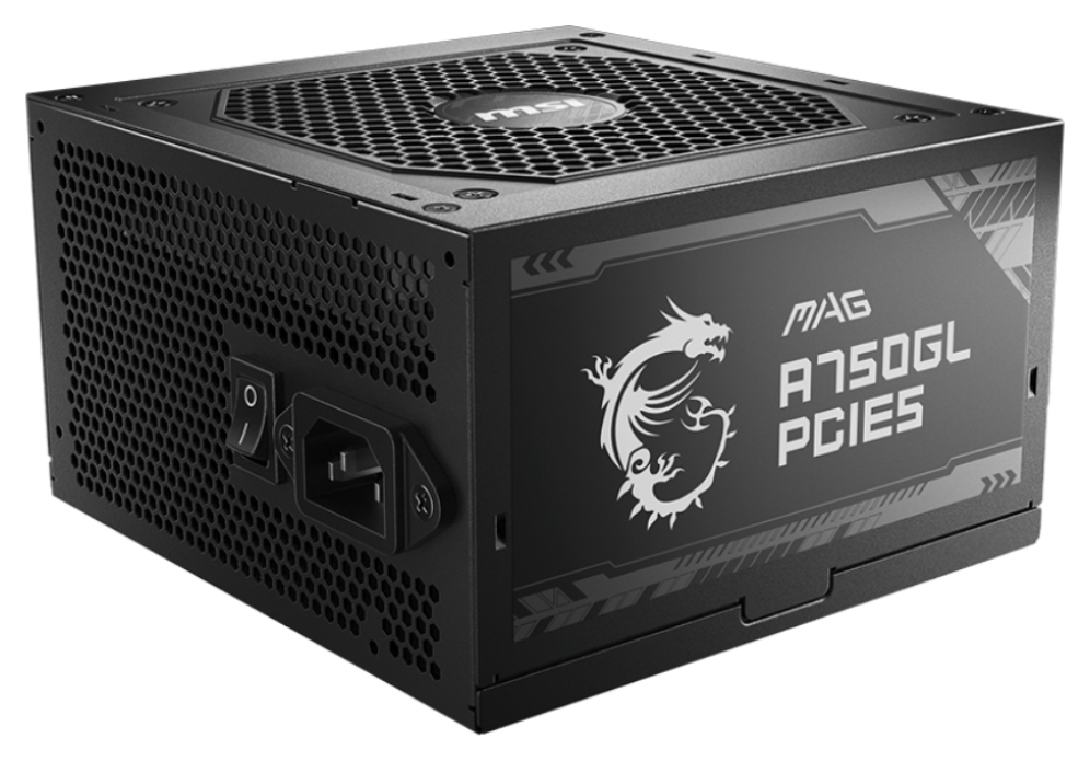 MSI MAG A750GL PCIE5 unidad de fuente de alimentacion 750 W 20+4 pin ATX ATX Negro