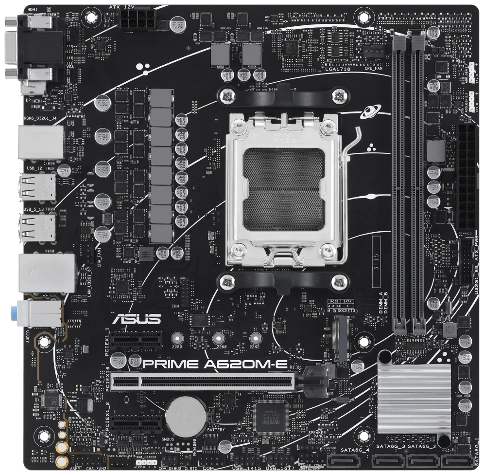 ASUS PRIME A620M-E-CSM AMD A620 Zócalo AM5 micro ATX