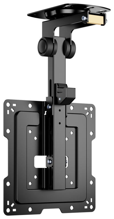 AISENS Soporte de Techo Giratorio, Plegable para Monitor/TV 20Kg de 19-43, Negro