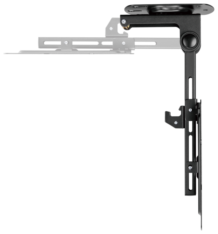 AISENS Soporte de Techo Giratorio, Plegable para Monitor/TV 20Kg de 19-43, Negro