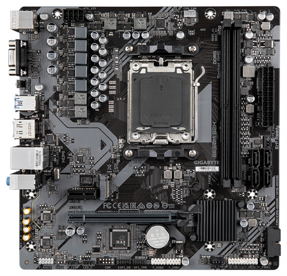 GIGABYTE B650M S2H Placa base - AMD Ryzen serie 9000, VRM de 5+2+2 fases, hasta 6400 MHz DDR5 (OC), 1xPCIe 4.0 M.2, LAN GbE, USB 3.2 Gen 1