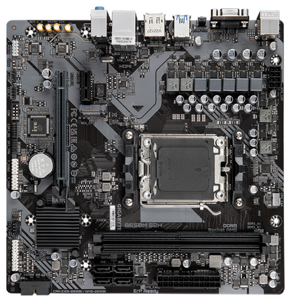 GIGABYTE B650M S2H Placa base - AMD Ryzen serie 9000, VRM de 5+2+2 fases, hasta 6400 MHz DDR5 (OC), 1xPCIe 4.0 M.2, LAN GbE, USB 3.2 Gen 1