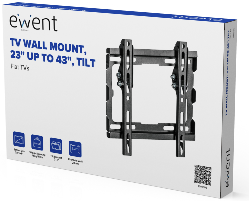Ewent EW1506 soporte para TV 106,7 cm (42'') Negro